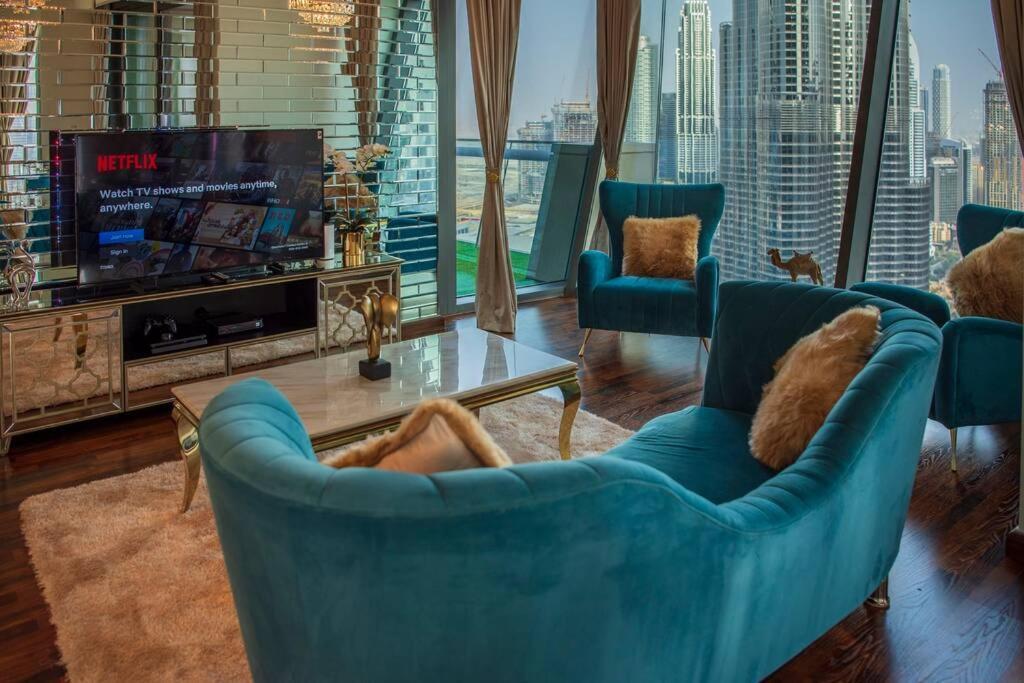First Class 3Br With Full Burj Khalifa And Fountain View Dubai Exterior photo
