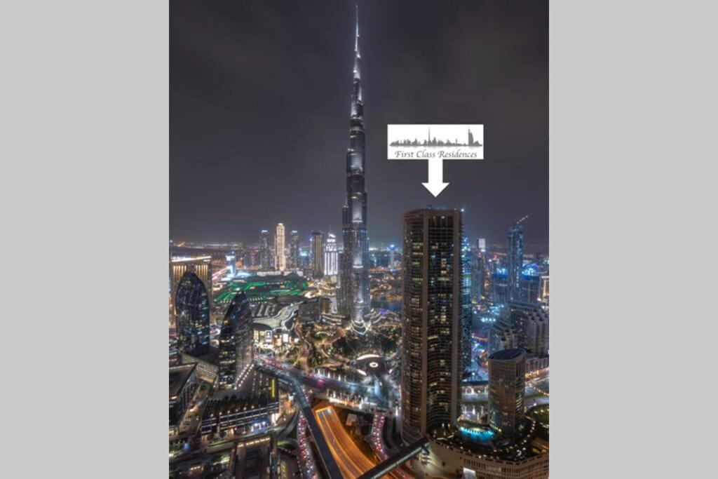 First Class 3Br With Full Burj Khalifa And Fountain View Dubai Exterior photo