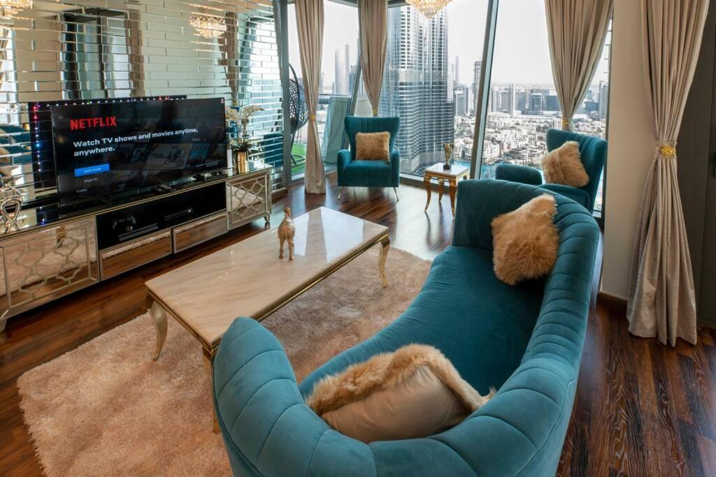 First Class 3Br With Full Burj Khalifa And Fountain View Dubai Exterior photo
